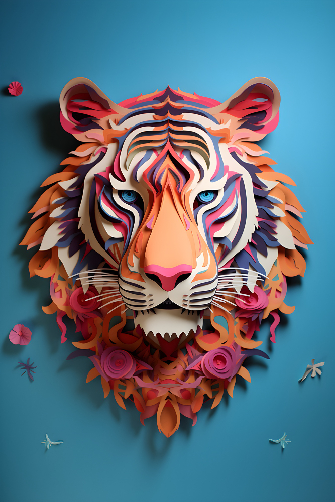 origami tiger