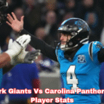 new york giants vs carolina panthers match player stats